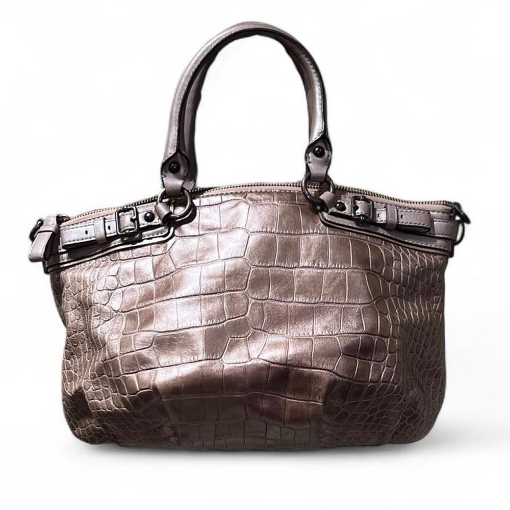 Coach Metallic Brown Croc-Embossed - Picture 3 of 7